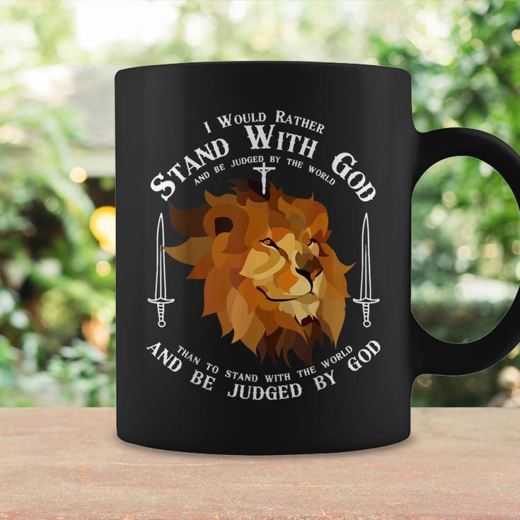 I Would Rather Stand With God Knight Templar Jesus Religion Coffee Mug Gifts ideas