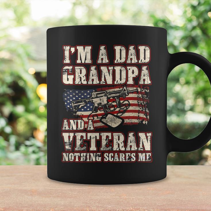 Im A Dad Grandpa And A Veteran Nothing Scares Me Coffee Mug Gifts ideas