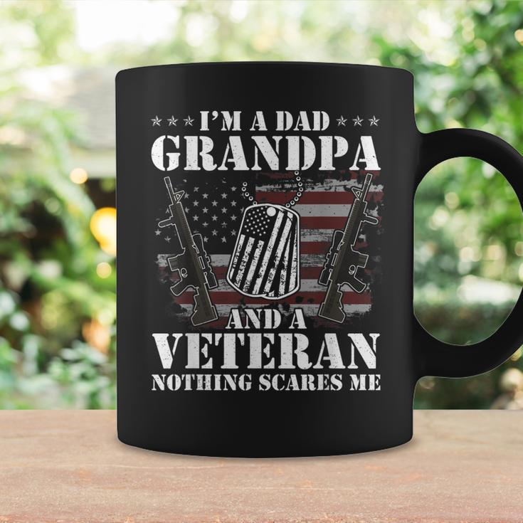 Im A Dad Grandpa And A Veteran Nothing Scares Me Vintage Coffee Mug Gifts ideas