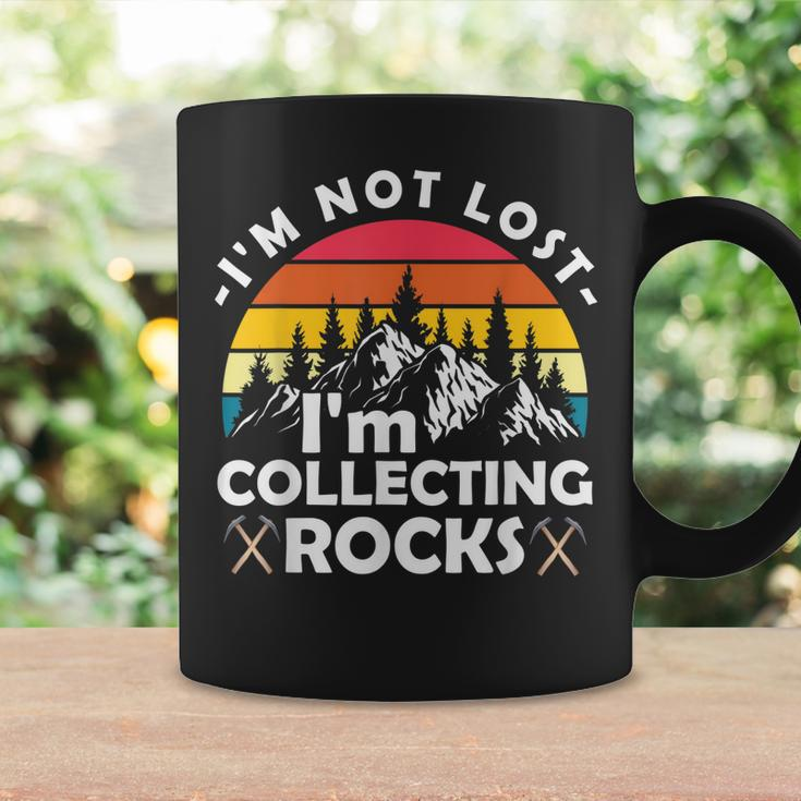 Im Not Lost Im Collecting Rocks Geologist Geode Hunter Coffee Mug Gifts ideas
