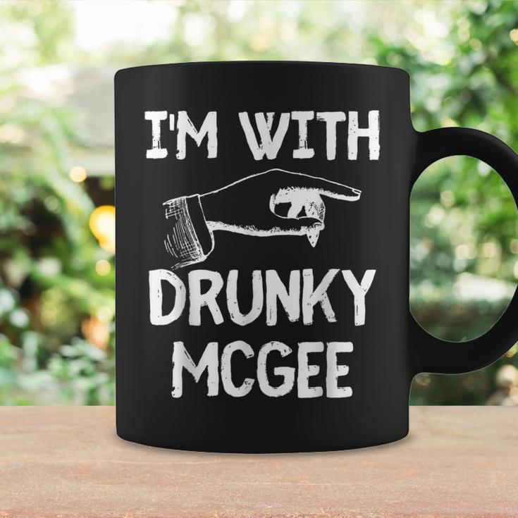 Im With Drunky Mcgee Funny Couples St Patricks Day Coffee Mug Gifts ideas