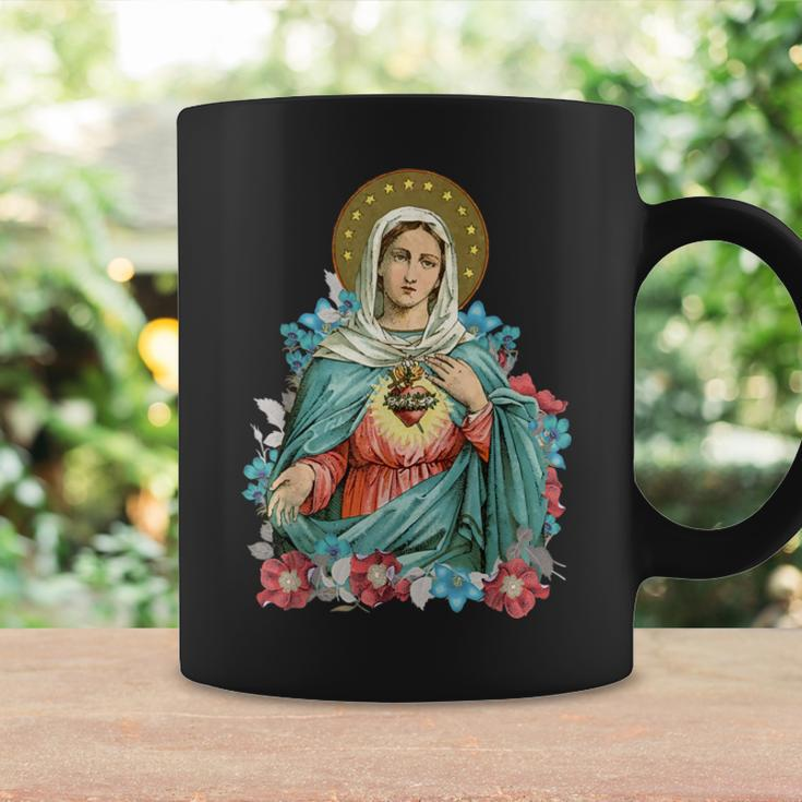 Immaculate Heart Of Mary Our Blessed Mother Catholic VintageCoffee Mug Gifts ideas