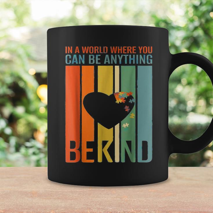 In A World Where You Can Be Anything Be Kind Autism Vintage Coffee Mug Gifts ideas