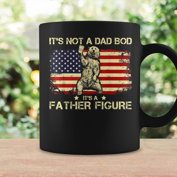 Its Not A Dad Bod Its A Father Figure Bear Usa Flag Coffee Mug Gifts ideas