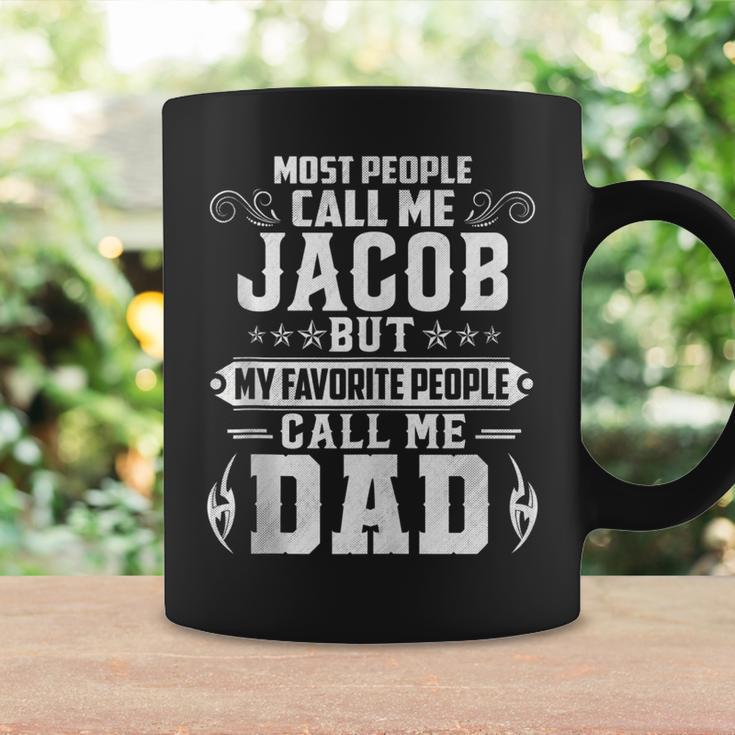 Jacob - Name Funny Fathers Day Personalized Men Dad Coffee Mug Gifts ideas