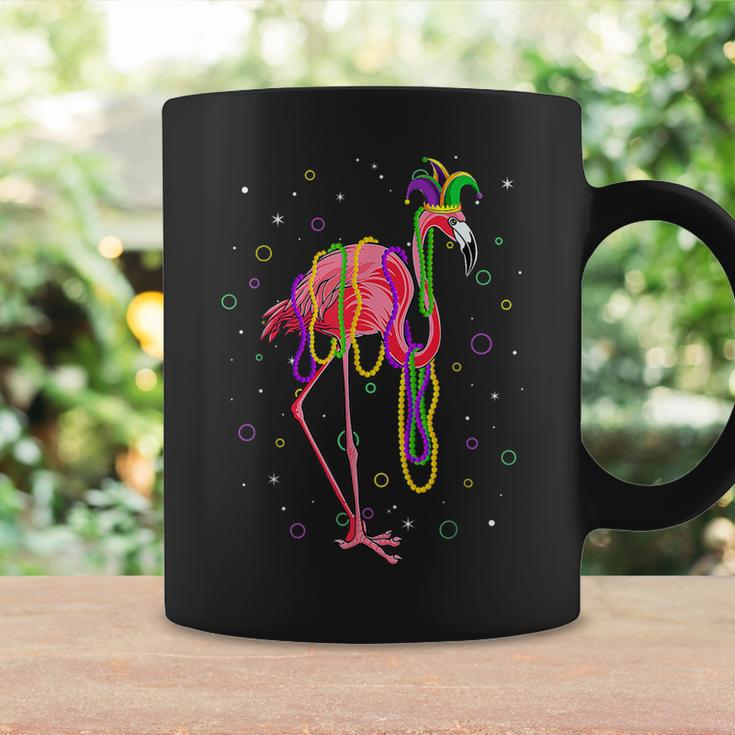 Jester Flamingo & Beads Mardi Gras Fat Tuesday Parade Girls Coffee Mug Gifts ideas