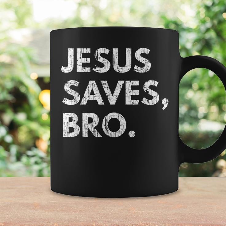 Jesus Saves Bro Vintage Pro Christian Religious Believer Coffee Mug Gifts ideas