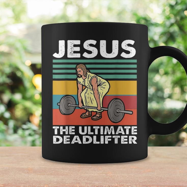 Jesus The Ultimate Deadlifter Funny Jesus Lifting Gym Coffee Mug Gifts ideas