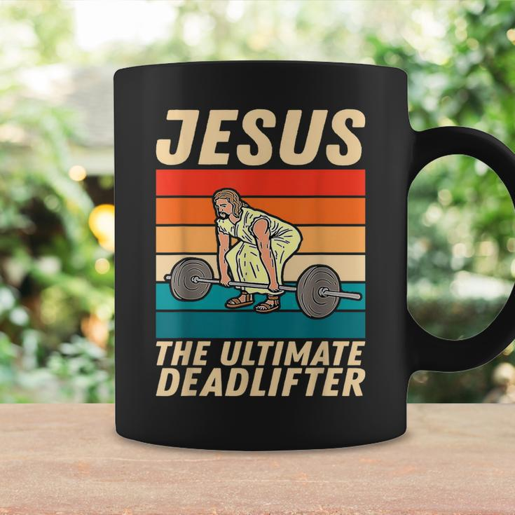 Jesus The Ultimate Deadlifter Funny Vintage Gym Christian Coffee Mug Gifts ideas