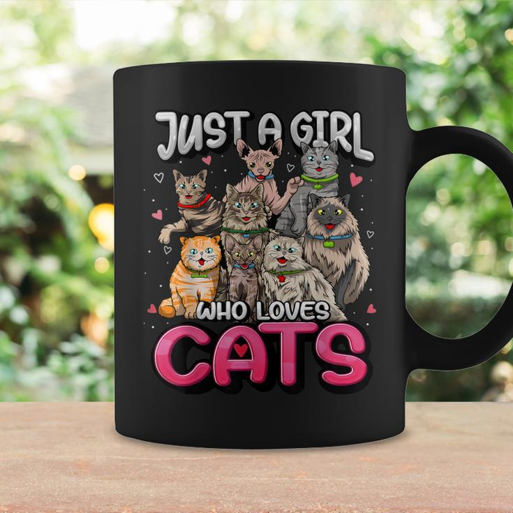 Just A Girl Who Loves Cats Cute Cat Lover Cat Mom Girl Coffee Mug Gifts ideas