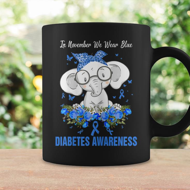 Kids In November We Wear Blue Elephant Diabetes Awareness Coffee Mug Gifts ideas