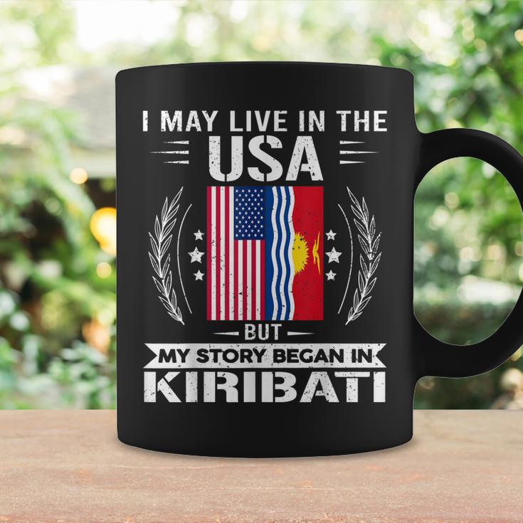 Kiribati Kiribati Usa Flags My Story Began In Kiribati Coffee Mug Gifts ideas