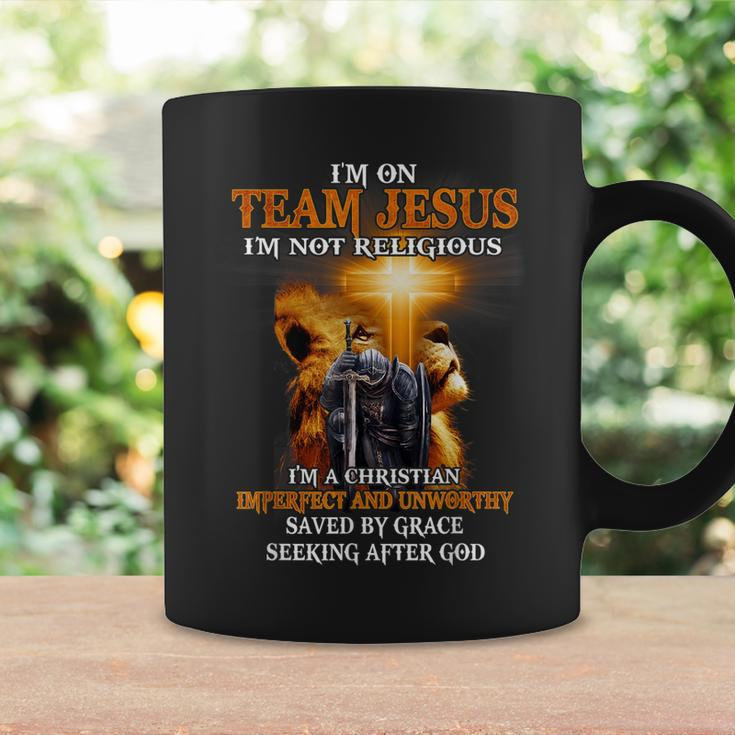 Knight Templar Lion Cross Christian Saying Religious Quote Coffee Mug Gifts ideas