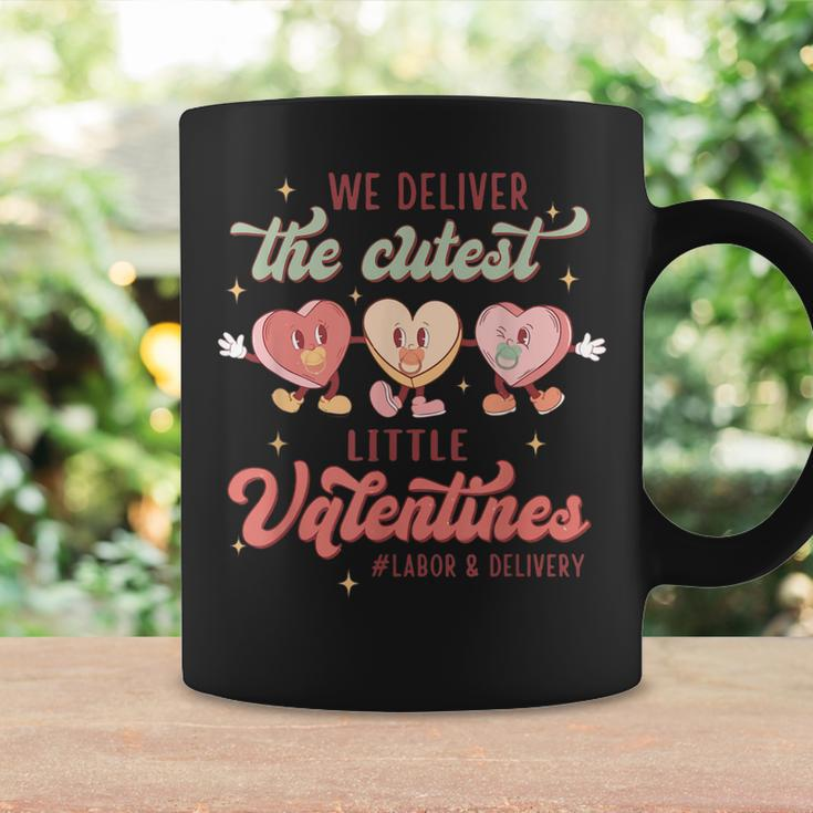 Labor And Delivery Tech L&D Valentines Day Groovy Heart Coffee Mug Gifts ideas
