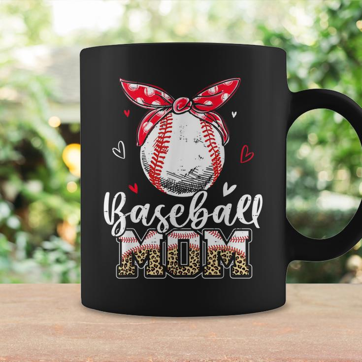 Leopard Baseball Mom Headband Baseball Ball Mothers Day Mama Coffee Mug Gifts ideas