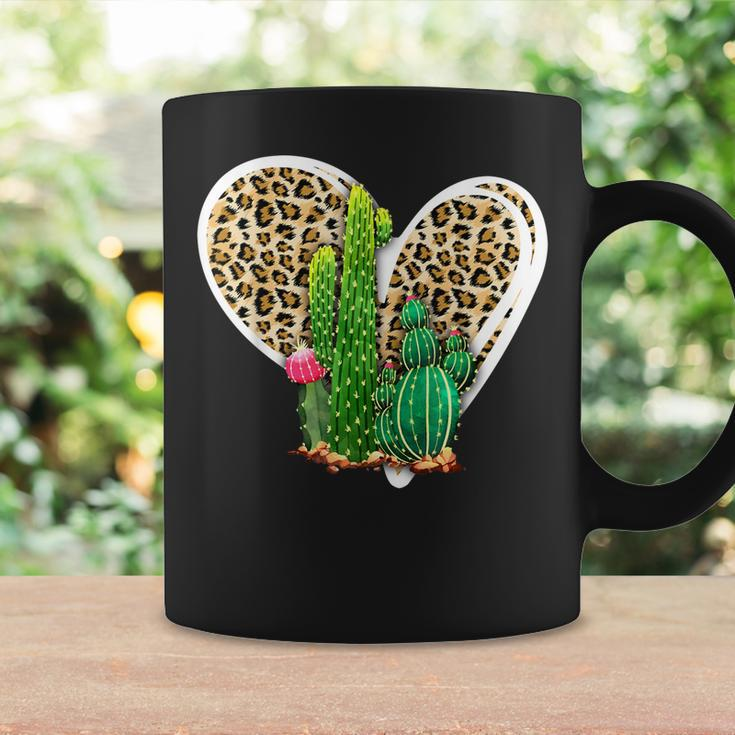 Leopard Heart Cactus Valentines Day Gifts For Women Coffee Mug Gifts ideas