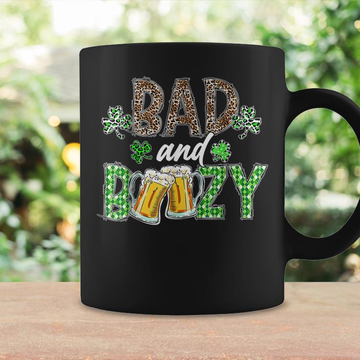 Leopard St Patricks Day Bad And Boozy Beer Drinking Irish Coffee Mug Gifts ideas