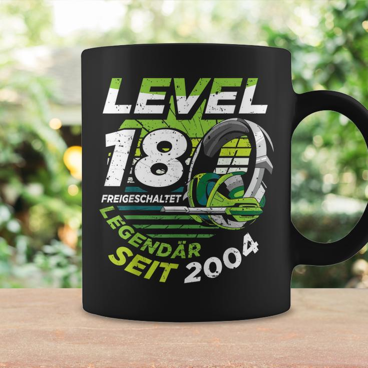 Level 18 Jahre Geburtstags Junge Gamer 2004 Geburtstag V2 Tassen Geschenkideen