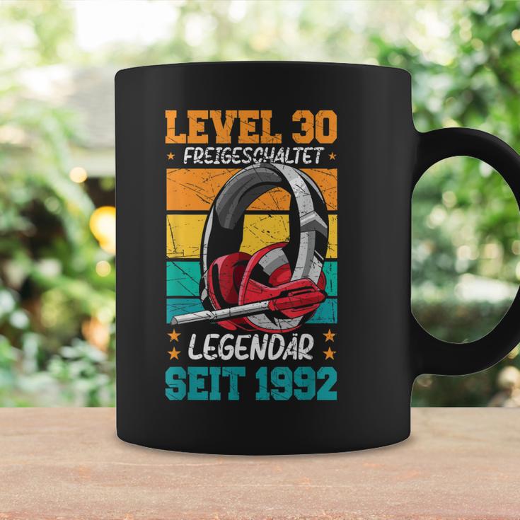 Level 30 Jahre Geburtstags Mann Gamer 1992 Geburtstag Tassen Geschenkideen