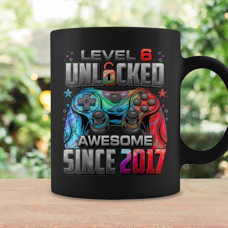 Level 6 Unlocked Awesome Since 2017 6Th Birthday Gaming Coffee Mug Gifts ideas