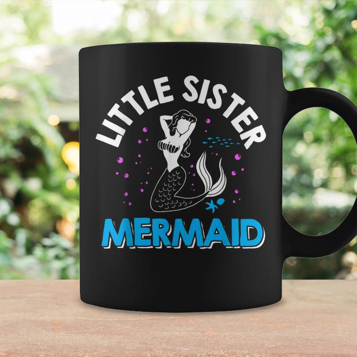 Little Sister Mermaid Matching Family Coffee Mug Gifts ideas