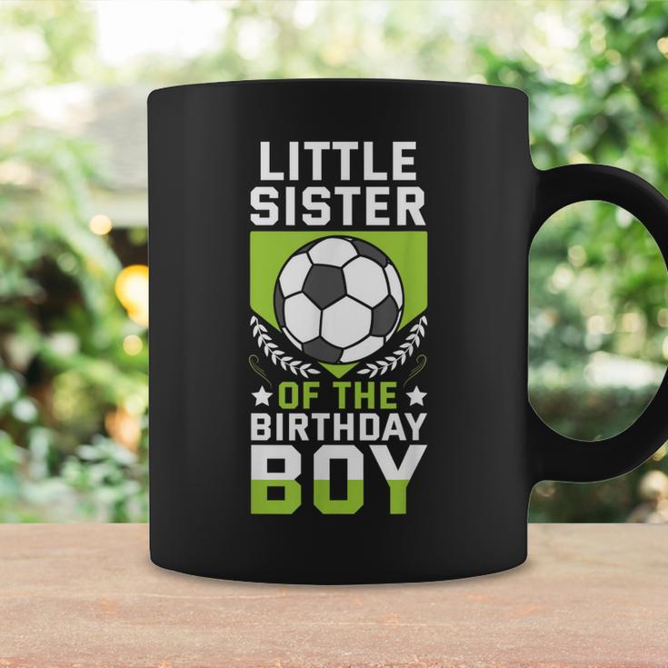 Little Sister Of The Birthday Boy Soccer Player Team Party Coffee Mug Gifts ideas