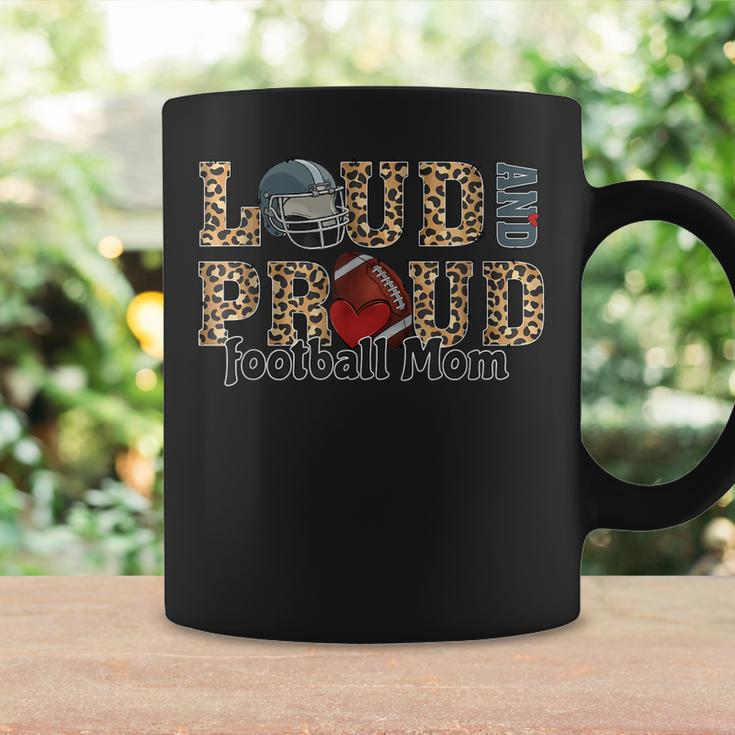 Loud And Proud Football Mom Leopard Print Football Lovers Coffee Mug Gifts ideas
