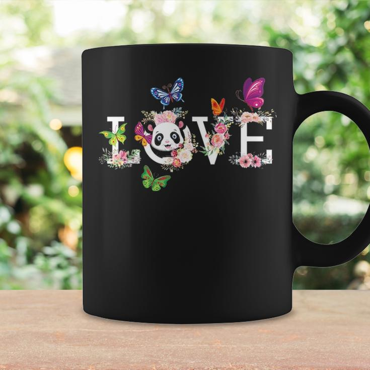 Love Panda Bear Flower Butterfly Cute Gift For Mom Dad Coffee Mug Gifts ideas