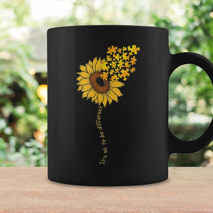 Love Sunflower Puzzle Autism Awareness Mom Daughter Coffee Mug Gifts ideas