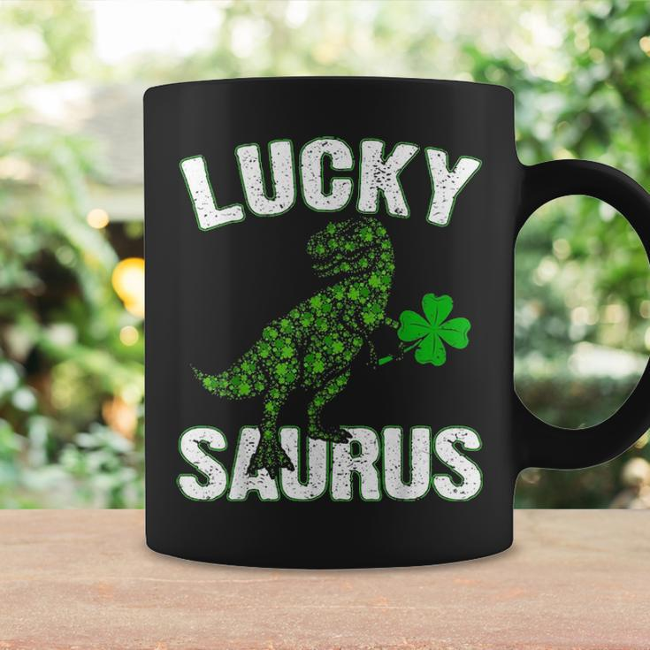 LuckyRex Saurus Clovers Shamrock St Patrick Day Gifts Coffee Mug Gifts ideas