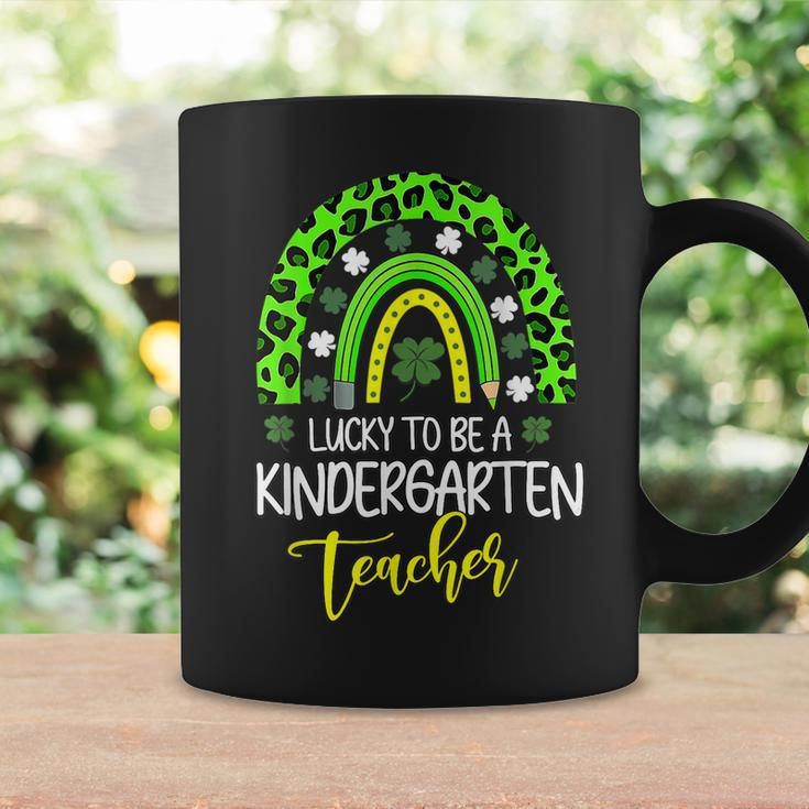 Lucky To Be A Kindergarten Teacher Rainbow St Patricks Day Coffee Mug Gifts ideas