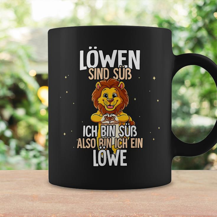 Lustiges Löwen-Tassen Ich bin süß, also bin ich ein Löwe – Motiv Tee Geschenkideen