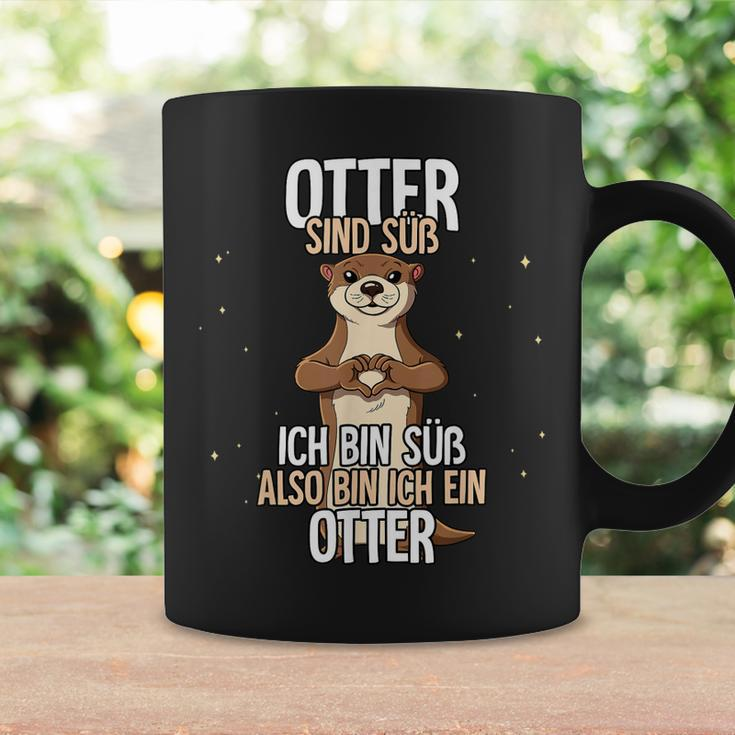 Lustiges Otter Tassen: Ich Bin Süß, Also Bin Ich Ein Otter - Schwarz Geschenkideen