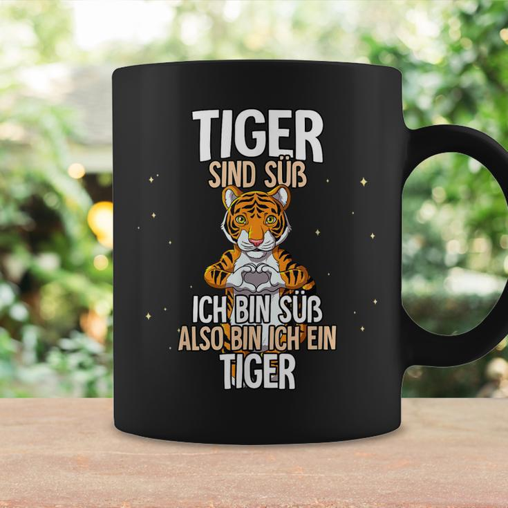 Lustiges Tiger Tassen Tiger sind süß, also bin ich ein Tiger, Witziges Spruch-Tassen Geschenkideen