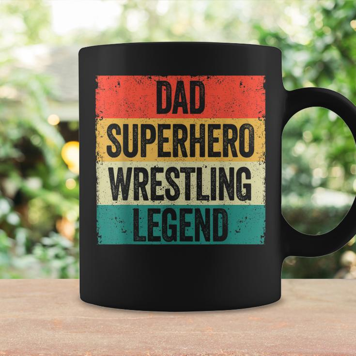 Lustiges Wrestler Papa Tassen, Vatertag Superhelden Wrestling Legende Geschenkideen
