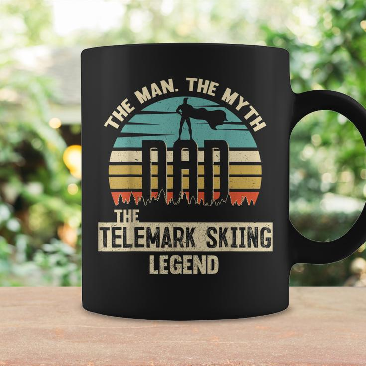 Man Myth Legend Dad Telemark Skiing Coffee Mug Gifts ideas