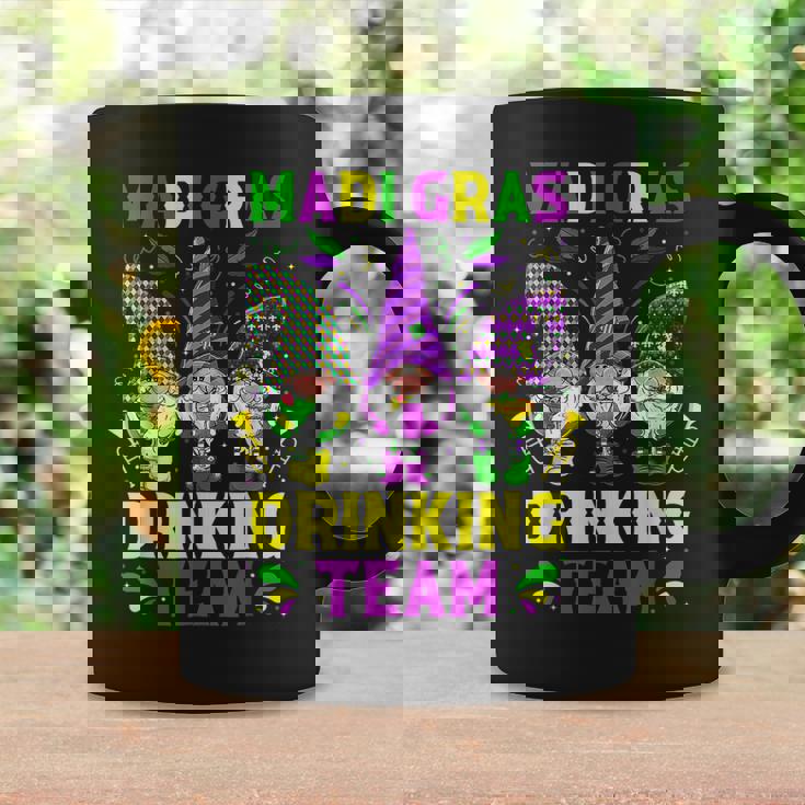 Mardi Gras Drinking Team Wine Party Lover Gnome Men Women Coffee Mug Gifts ideas