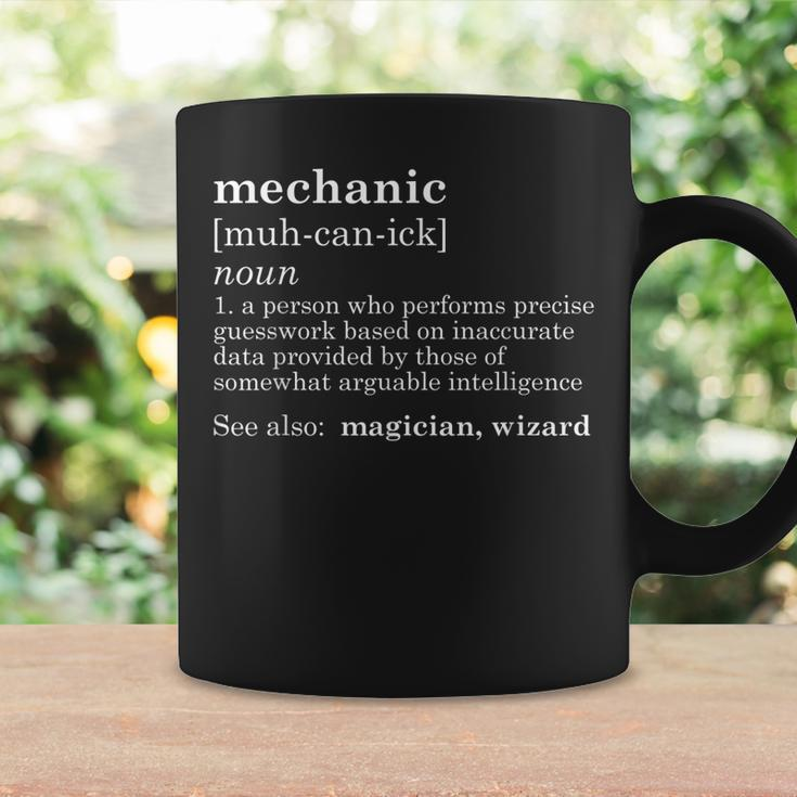 Mechanic Definition Dad Car Guy Garage Fathers Day Gift Coffee Mug Gifts ideas