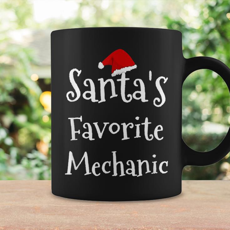 Mechanic Santas Favorite Job Christmas Santa Claus Hat Coffee Mug Gifts ideas