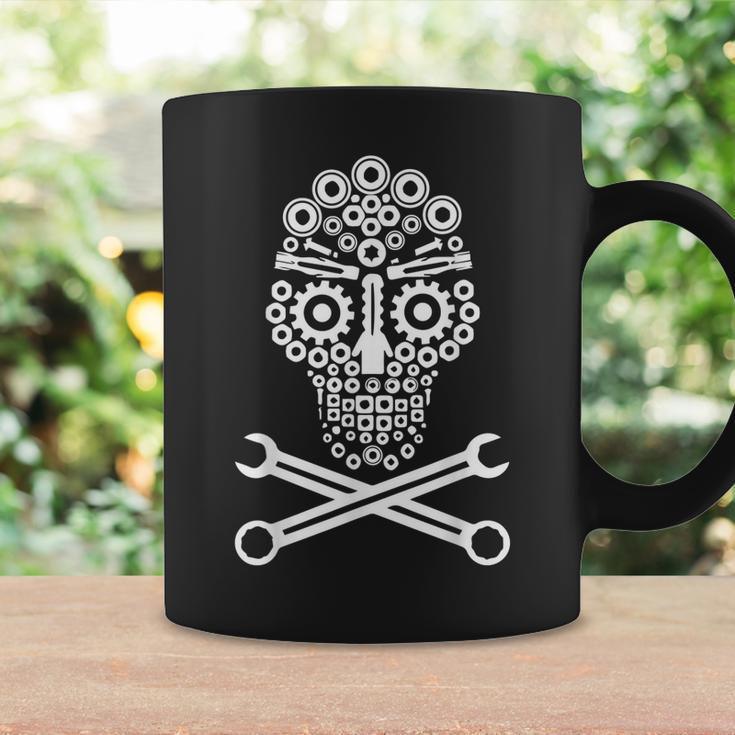 Mechanical Engineer Skull Mechanic Lazy Costume Gift Coffee Mug Gifts ideas
