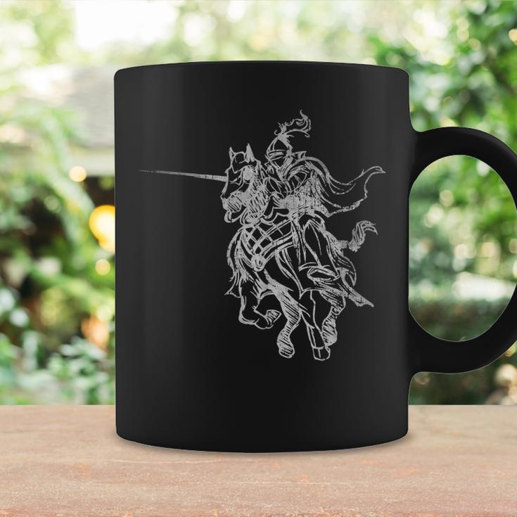 Medieval Knight Armor Riding Horse Jousting Retro Vintage Coffee Mug Gifts ideas