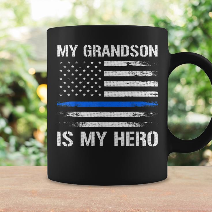 Mein Enkel Ist Mein Held Polizei Opa Oma Thin Blue Line Tassen Geschenkideen