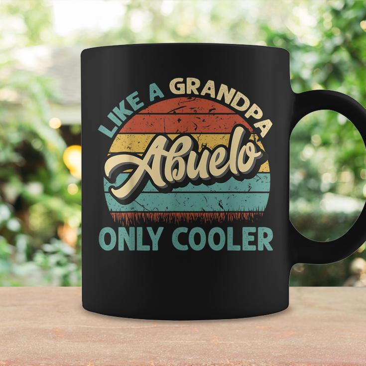Mens Abuelo Like A Grandpa Only Cooler Vintage Dad Fathers Day Coffee Mug Gifts ideas