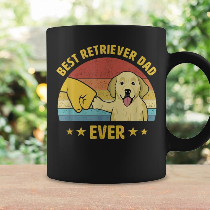 Mens Best Golden Retriever Dad Ever Vintage Puppy Lover Design Coffee Mug Gifts ideas