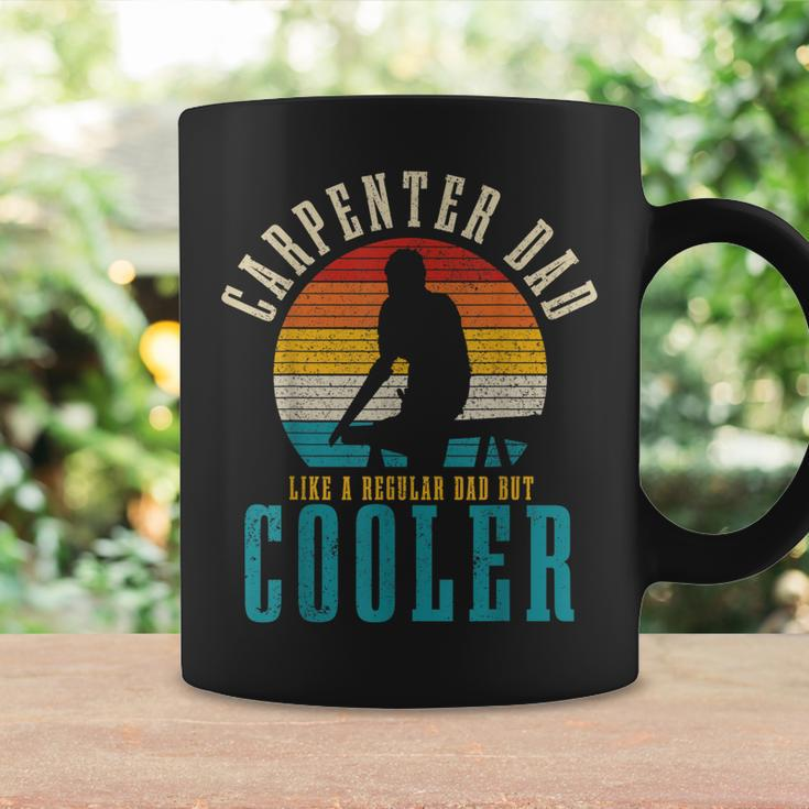 Mens Carpenter Dad Funny Vintage Woodworker Carpentry Woodworking Coffee Mug Gifts ideas
