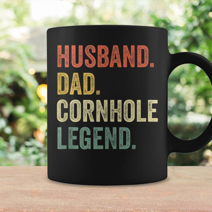 Mens Cornhole Vintage Funny Gift Husband Dad Legend Coffee Mug Gifts ideas