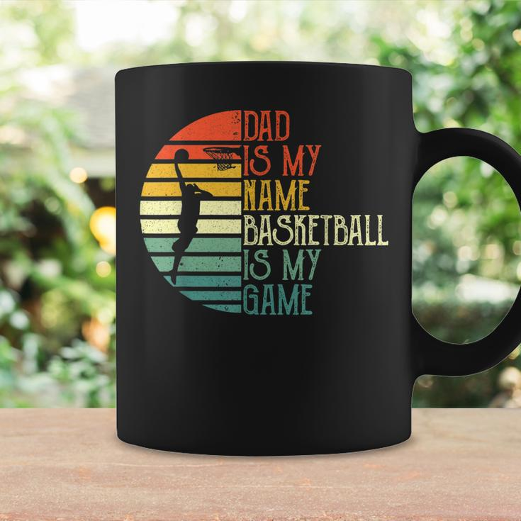 Mens Dad Is My Name Basketball Is My Game Sport Fathers Day Coffee Mug Gifts ideas