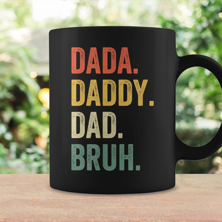 Mens Dada Daddy Dad Bruh Fathers Day Funny Dad Life Vintage Coffee Mug Gifts ideas