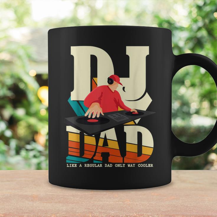 Mens Dj Dad Vintage Funny Beat Disc Jockey Fathers Day Mens Coffee Mug Gifts ideas