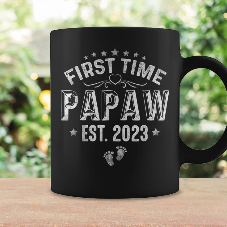 Mens First Time Papaw Est 2023 Fathers Day Soon To Be Papaw Coffee Mug Gifts ideas